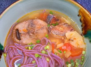 Hình của món Bún cá ngừ eat clean.