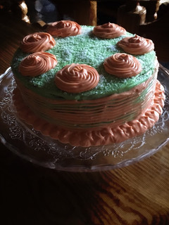 Una foto de Carrot cake o bizcocho de zanahoria 🎂
