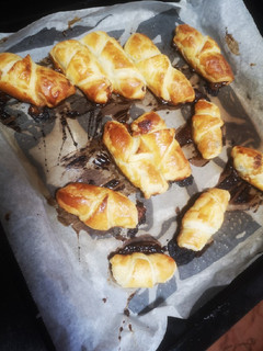 Una foto de Mini croissant de Nutella
