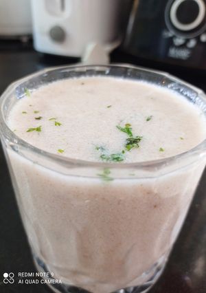 A picture of Ragi Buttermilk Cooler.