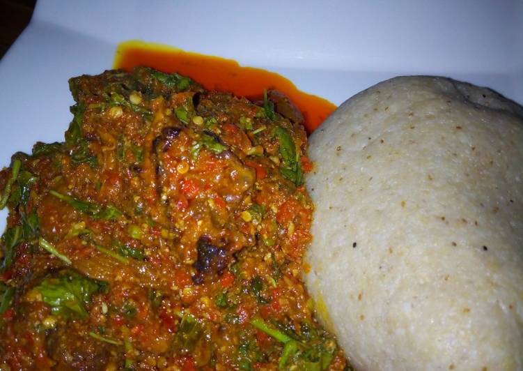 Step-by-Step Guide to Prepare Homemade Tuwon Acca &amp; Egusi Soup Cooking Basics for Newbies