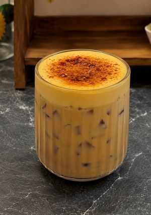 Hình của món Trà sữa kem trứng cháy.