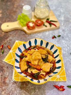 Foto resep Salmon Tumis Cabai