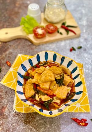Foto resep Salmon Tumis Cabai