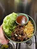 Beef Bulgogi and Ssamjang dipping sauce