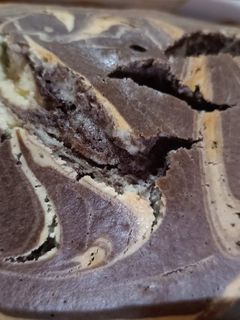 Una foto de Queque marmoleado