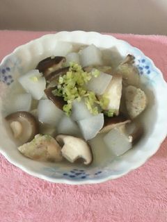 蘿蔔菇菇素丸湯 的食譜成品照片
