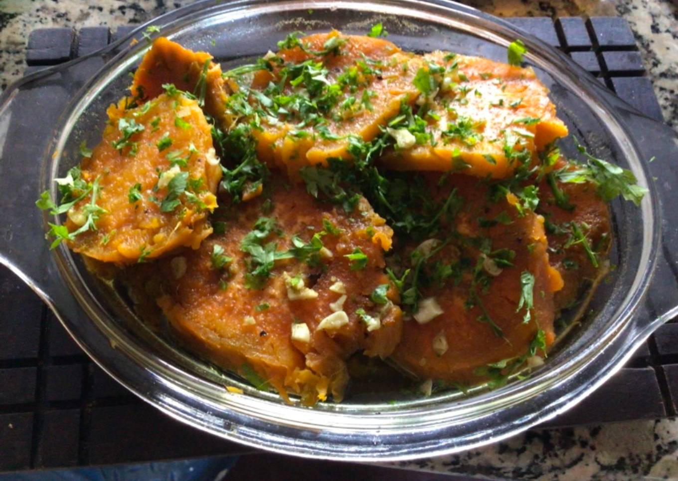 Batatas asadas (camote, boniato)