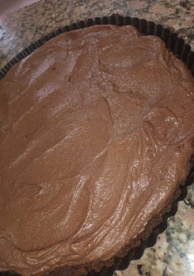 Una foto de Tarta mousse de chocolate sin horno 🤤
