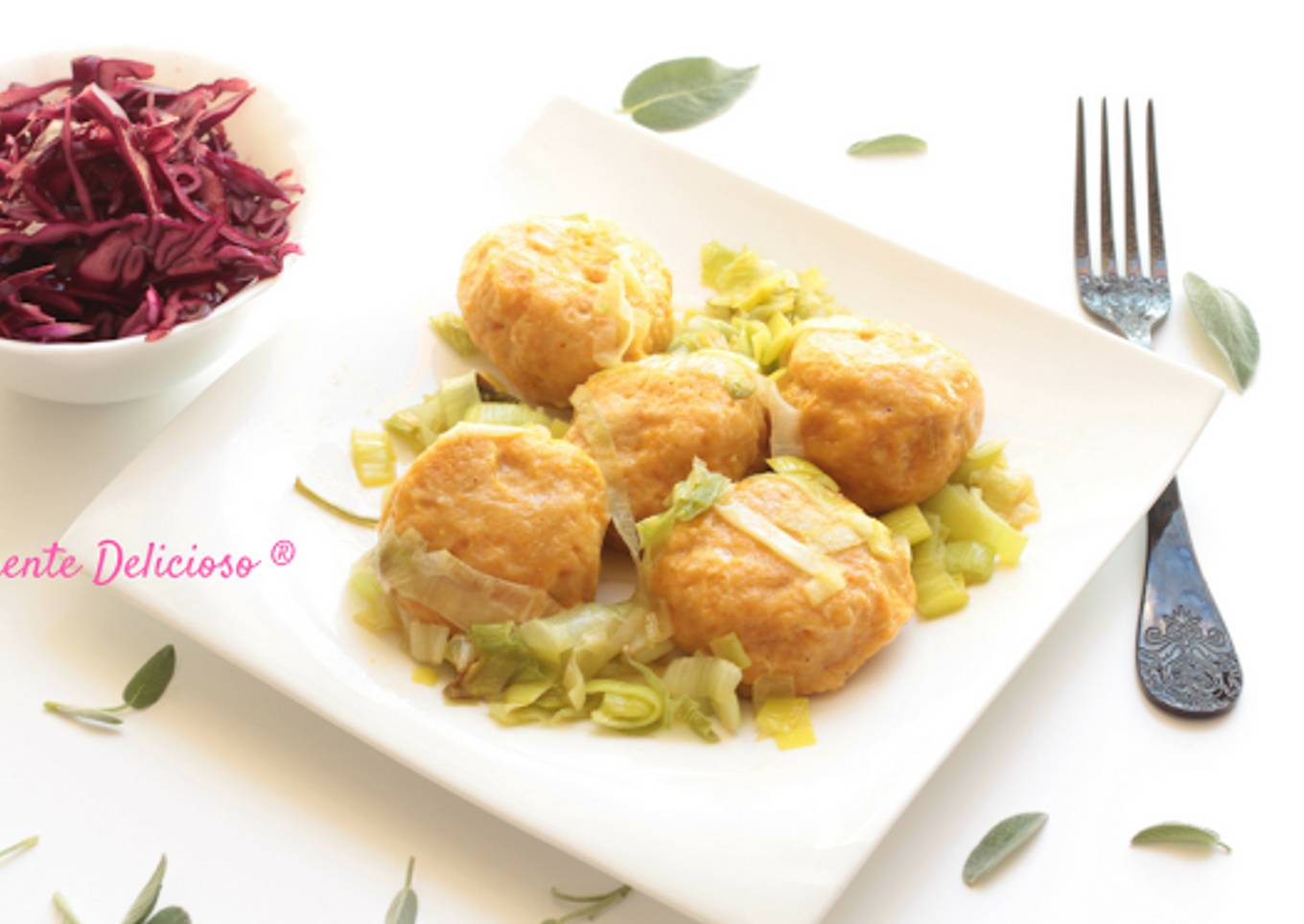 Albóndigas De Calabaza Puerro y Salvia