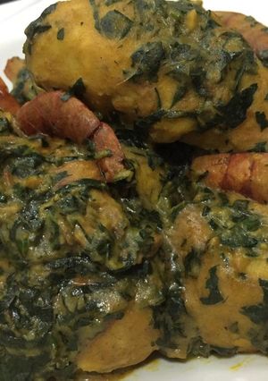 A picture of Cocoyam porriage.