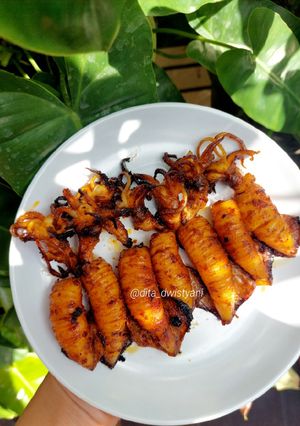 Foto resep Cumi bakar pedas