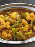 ক্যাপ্সিকাম-ফুলকপি-আলুর ডালনা(capsicum aloo fulkopir dalna recipe in Bengali)