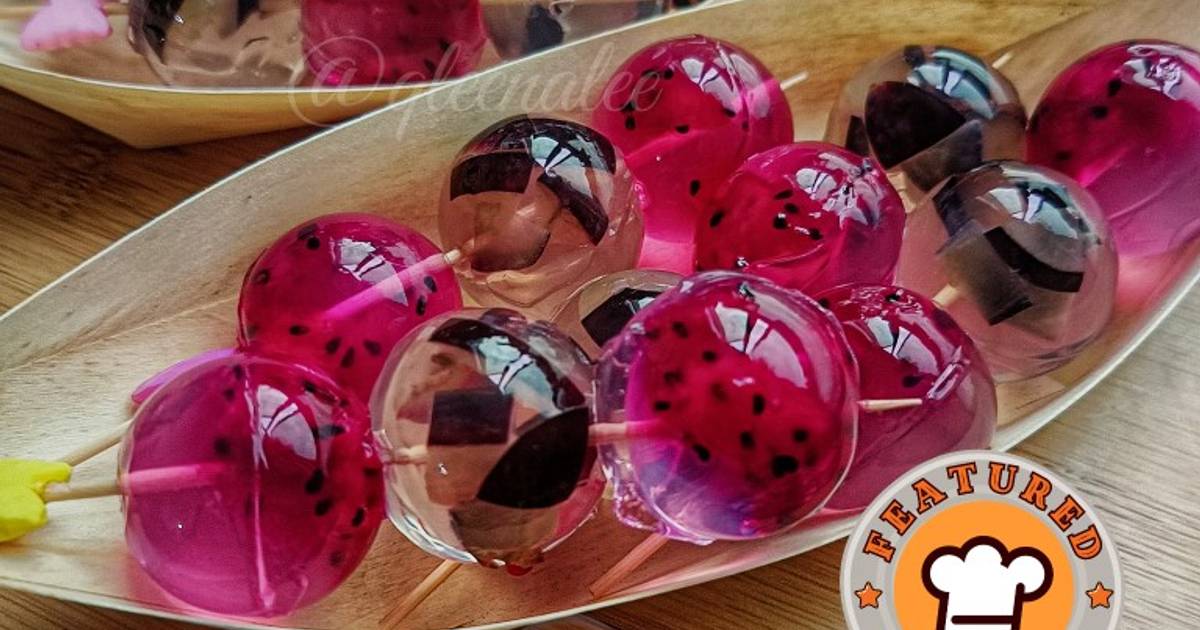 Resipi Bebola AgarAgar Buah (Fruit Jelly Balls oleh Q'leenalee's