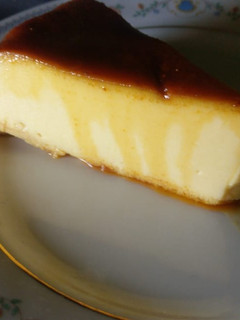 Una foto de Flan napolitano