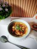 Telur kukus ayam cincang