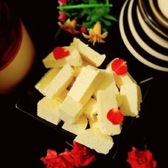 A picture of Homemade paneer.