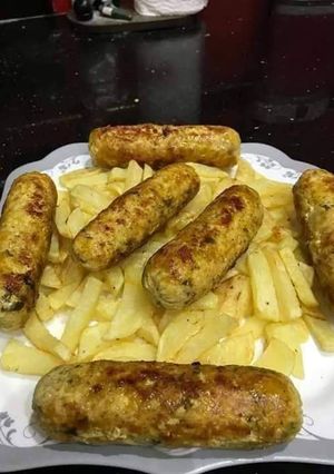 صورة لوصفة اصابع الدجاج مع البطاطا المقلية