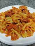 Farfalle tricolores a la Forestal