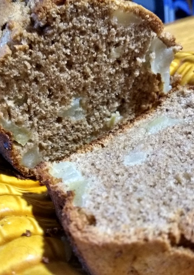 Una foto de Budín húmedo de peras