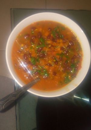 A picture of Coconut bean stew.