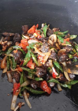 Foto resep Oseng ati cabe hijau