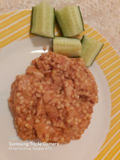 Tarhonyás hús recept fotója