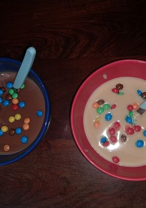 Una foto de Postre estilo serenito (chocolate-vainilla-)