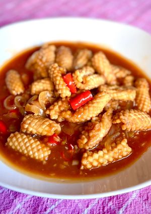 Foto resep Cumi Saos Mentega
