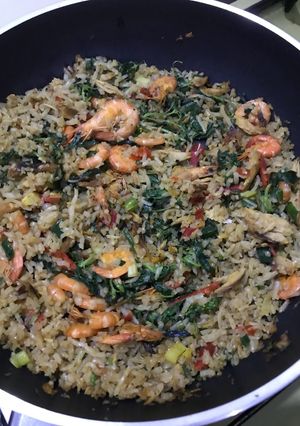 Foto resep Nasi Goreng Seafood shirataki wangi Keto
