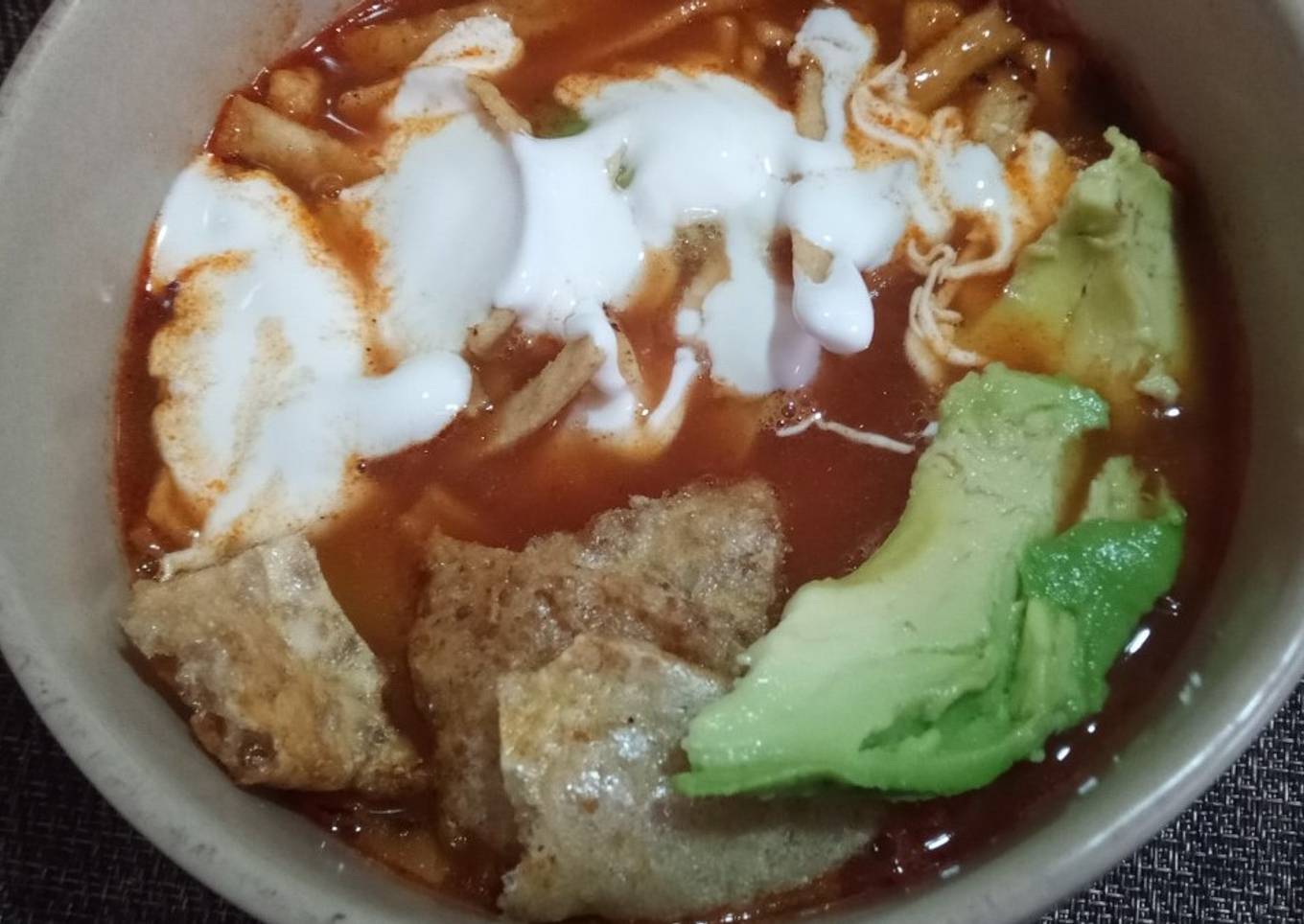 Sopa de tortilla