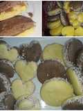 Alfajores de maizena comunes y de chocolate