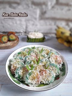Foto resep Kue Mata Roda Pelangi