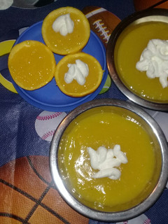 Una foto de Postre de naranja