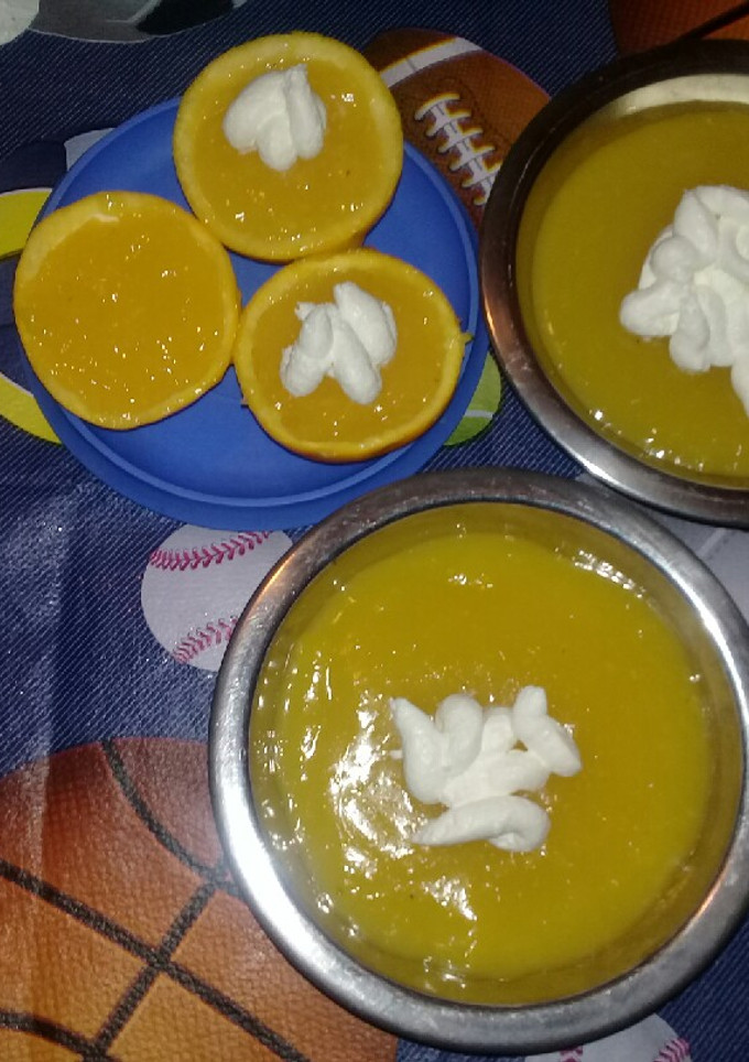 Una foto de Postre de naranja