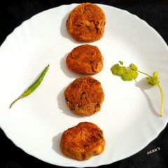 A picture of Jackfruit Galouti Kebabs.