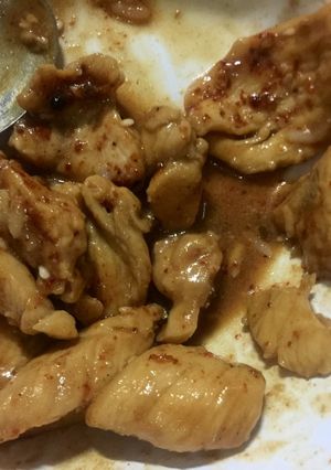 รูปของ ไก่หวานผัดน้ำมันหอยหม่าล่า
