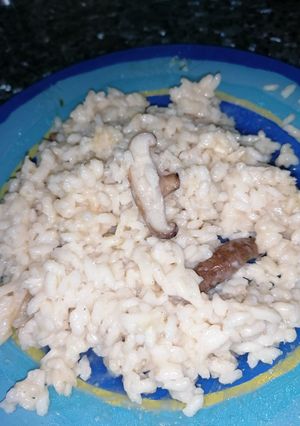 Una foto de Risotto con shiitake