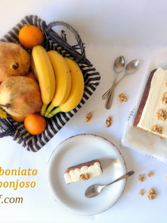 Una foto de Bizcocho de boniato fácil y esponjoso