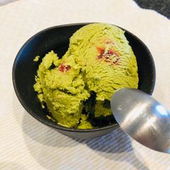 A picture of Soy milk green tea ice cream.