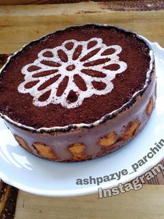 عکسی از دستور چیز کیک شکلاتی فرانسوی 🌸