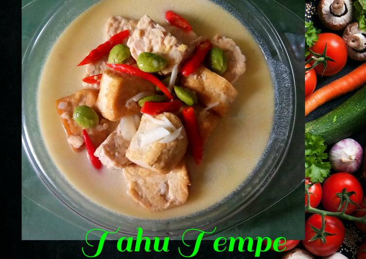 Resep Tahu Tempe Masak Santan Putih yang Bikin Ngiler
