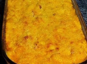 Una foto de Macarrones con Queso Gratinado