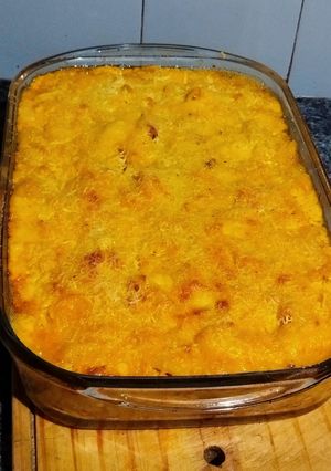 Una foto de Macarrones con Queso Gratinado