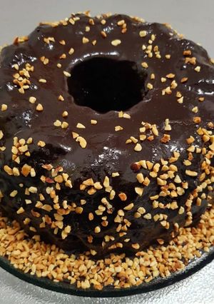 صورة لوصفة كيكة الشوكولا بالبندق🍰🍫🍫🌰🌰