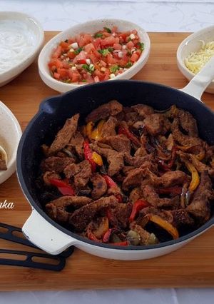 Φωτογραφία της συνταγής Fajitas με μοσχάρι
