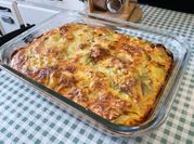 Une photo de gratin saumon
