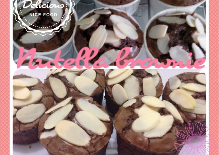 Langkah Mudah untuk Membuat Nutella brownie-3bahan yang Menggugah Selera