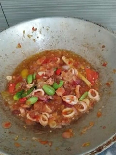 Foto resep Sambal bawang cumi pete