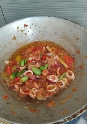 Foto resep Sambal bawang cumi pete